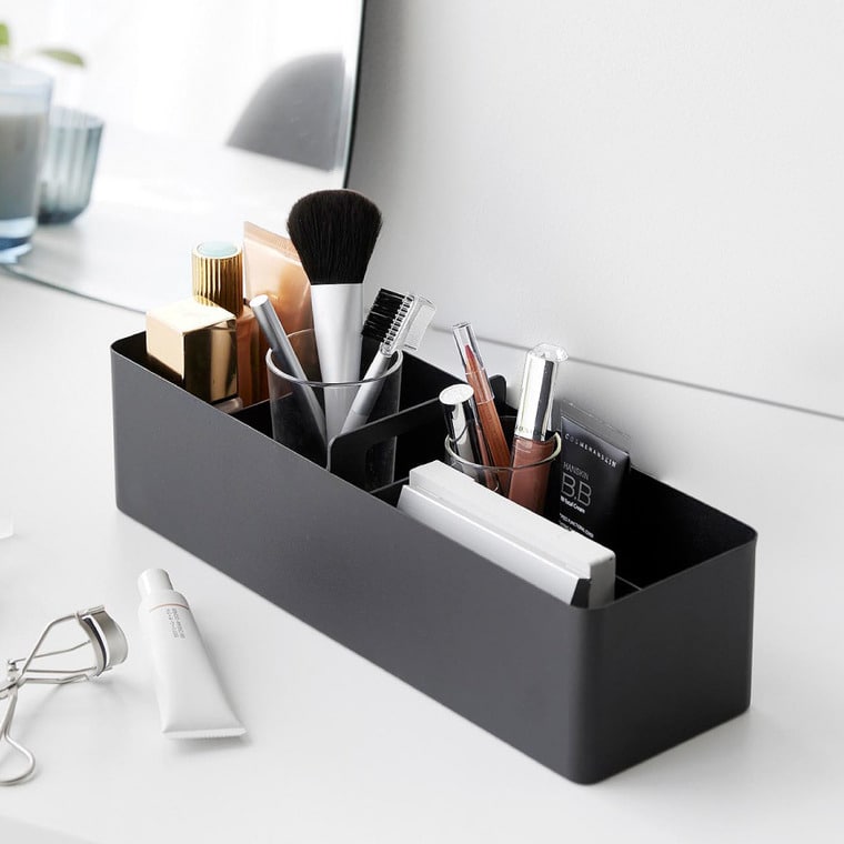 （土・日発送可） ハンドル付きスリム収納ボックス タワー 山崎実業 公式 tower 1854 1855 ホワイト ブラック / 送料無料