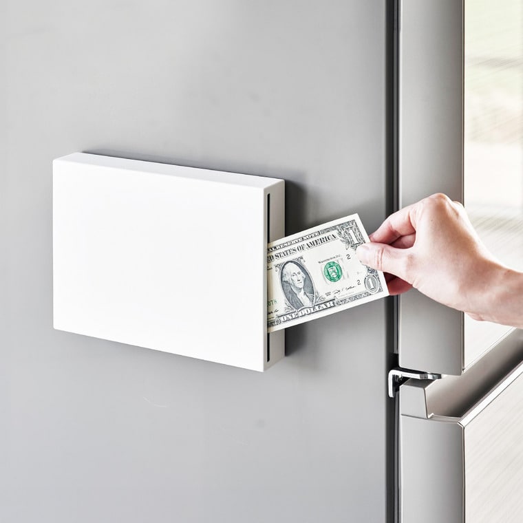 （土・日発送可） マグネット貯金箱 タワー 山崎実業 公式 tower マグネット 1909 1910 ホワイト ブラック / 送料無料