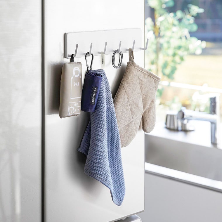 フィルムフックキッチンツールフック タワー 6連 山崎実業 公式 tower 2175 2176 ホワイト ブラック