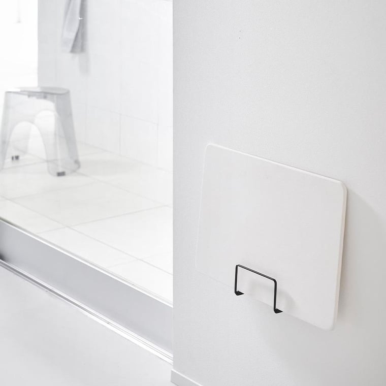 （土・日発送可） ウォール体重計ラック タワー 石こうボード壁対応 山崎実業 公式 tower 1403 1404 ホワイト ブラック