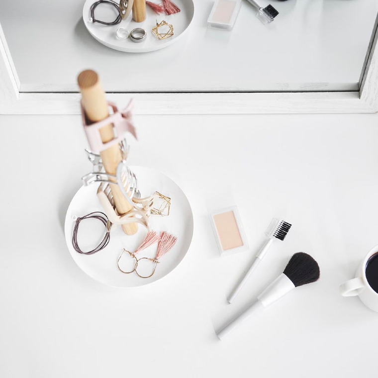 （土・日発送可） ヘアクリップ収納スタンド タワー 山崎実業 公式 tower 1405 1406 ホワイト ブラック