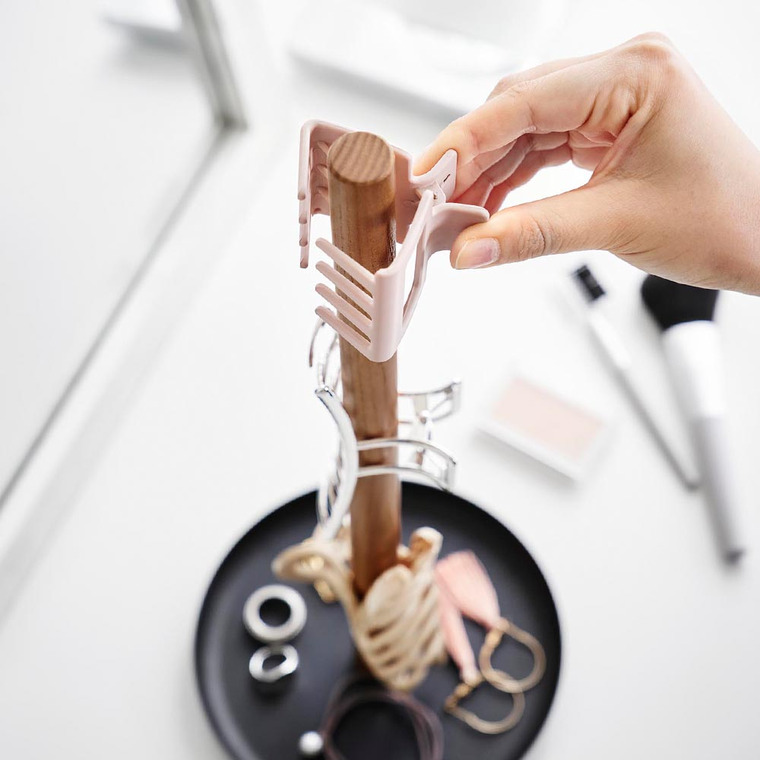 （土・日発送可） ヘアクリップ収納スタンド タワー 山崎実業 公式 tower 1405 1406 ホワイト ブラック