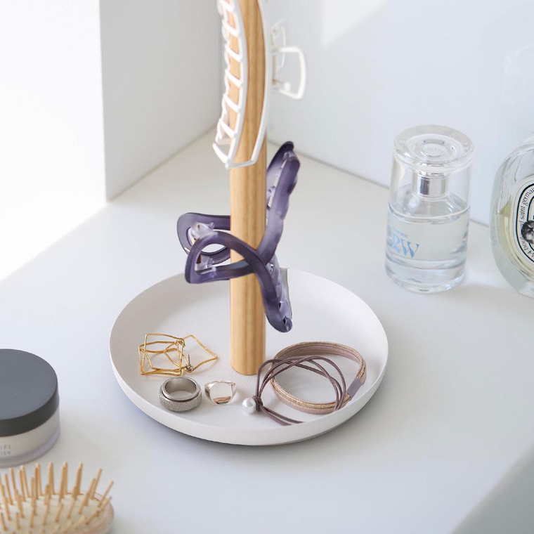 （土・日発送可） ヘアクリップ収納スタンド タワー 山崎実業 公式 tower 1405 1406 ホワイト ブラック