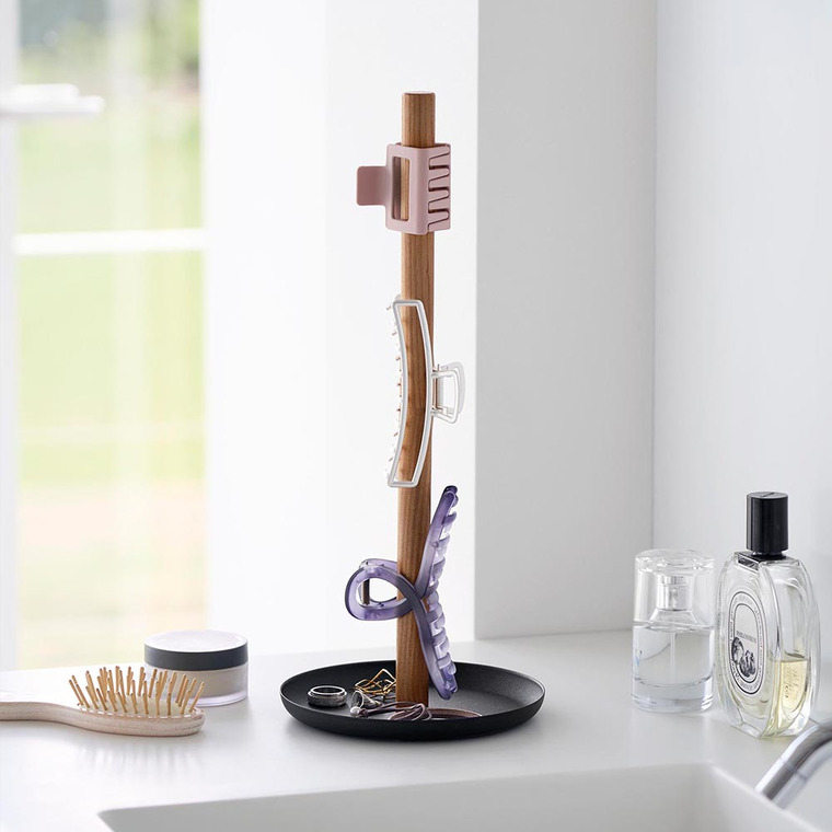 （土・日発送可） ヘアクリップ収納スタンド タワー 山崎実業 公式 tower 1405 1406 ホワイト ブラック