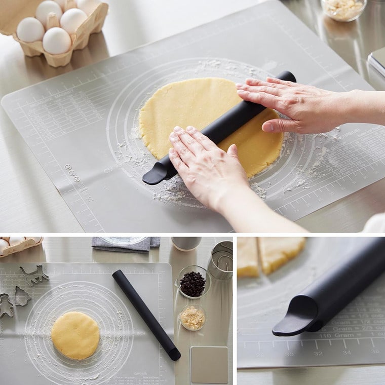 （土・日発送可） スケッパー付きシリコーンめん棒 タワー 山崎実業 公式 tower 1411 1412 ホワイト ブラック