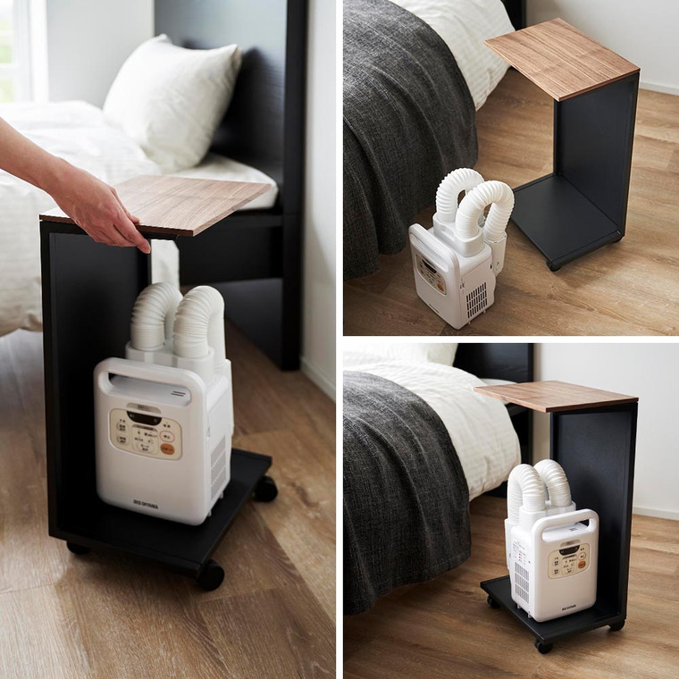 （土・日発送可）  キャスター付き 目隠し布団乾燥機スタンド タワー 山崎実業 公式 tower 1415 1416 ホワイト ブラック 送料無料