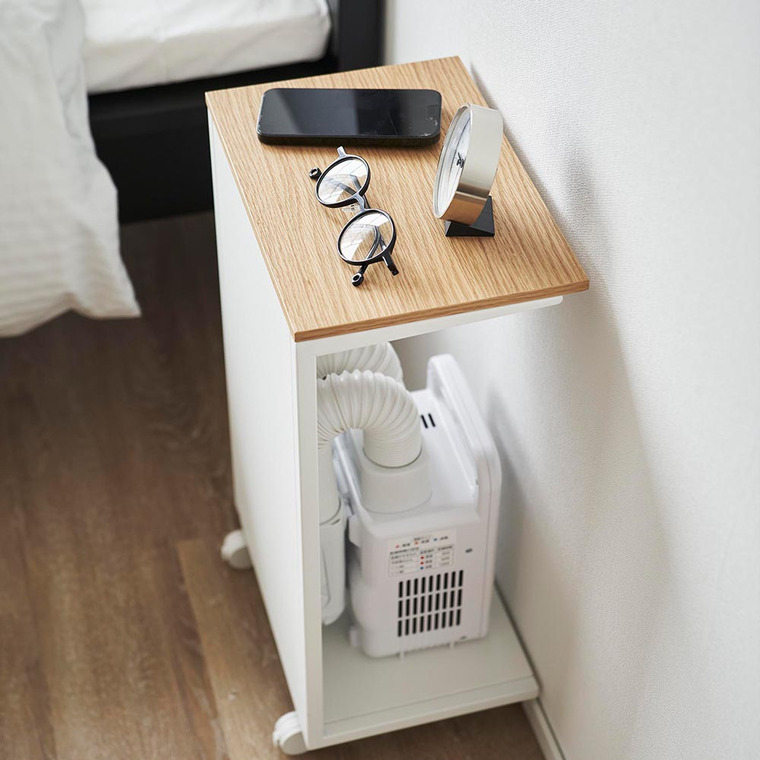 （土・日発送可）  キャスター付き 目隠し布団乾燥機スタンド タワー 山崎実業 公式 tower 1415 1416 ホワイト ブラック 送料無料