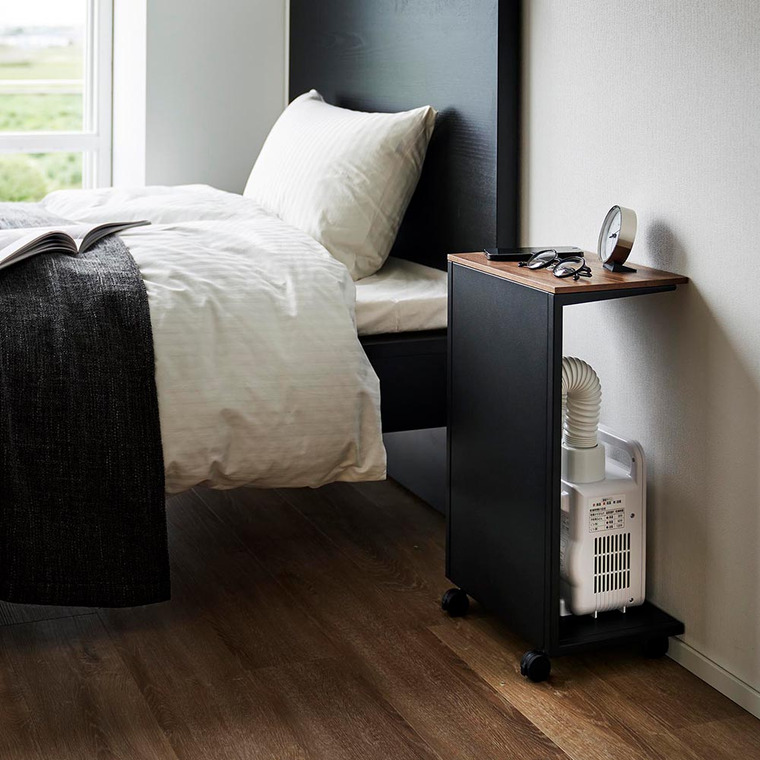 （土・日発送可）  キャスター付き 目隠し布団乾燥機スタンド タワー 山崎実業 公式 tower 1415 1416 ホワイト ブラック 送料無料