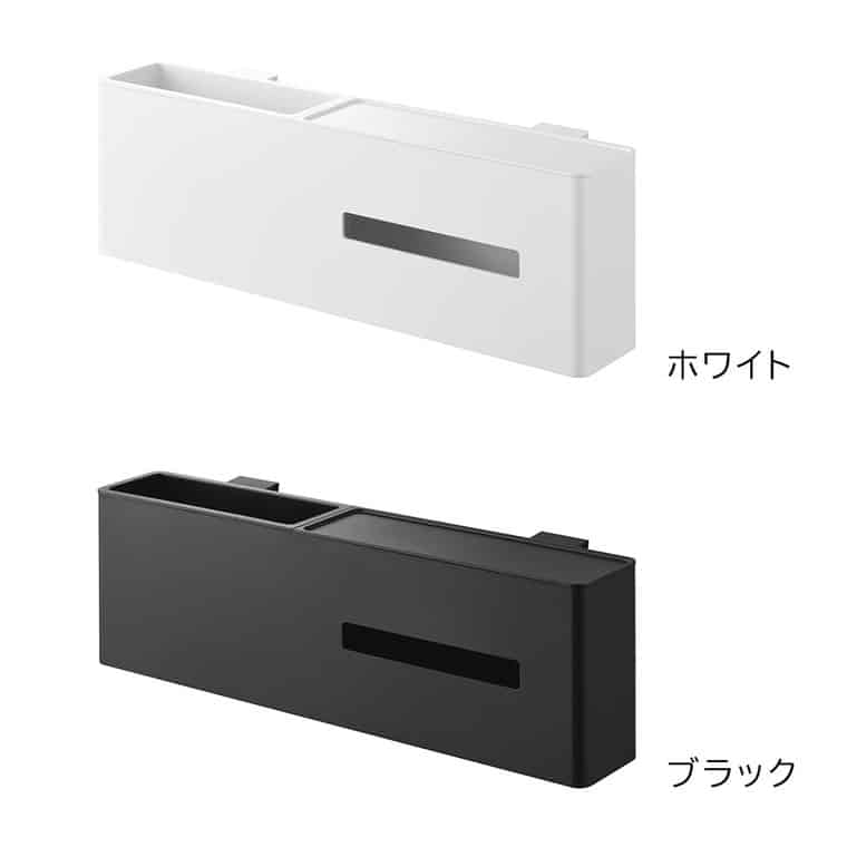 引っ掛けティッシュケース&ダストボックス タワー 山崎実業 公式 tower 1458 1459 ホワイト ブラック 送料無料