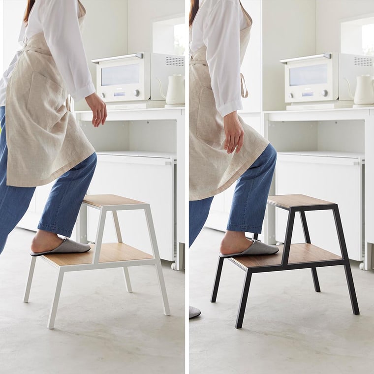 （土・日発送可） 踏み台 タワー 2段 山崎実業 公式 tower 1467 1468 ホワイト ブラック / 送料無料