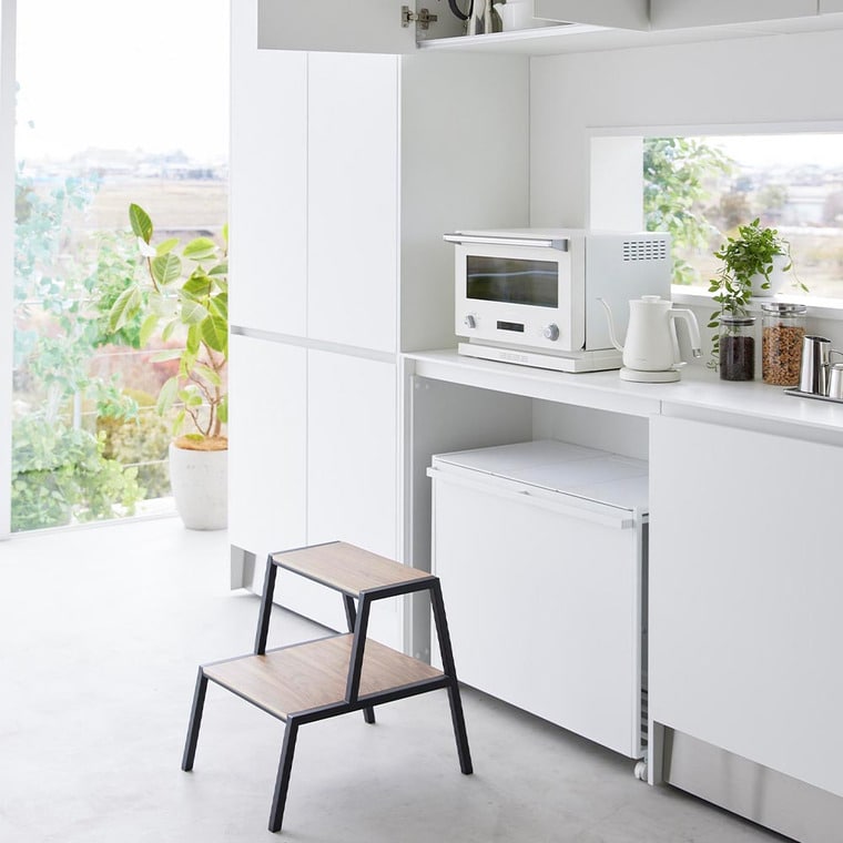 （土・日発送可） 踏み台 タワー 2段 山崎実業 公式 tower 1467 1468 ホワイト ブラック / 送料無料