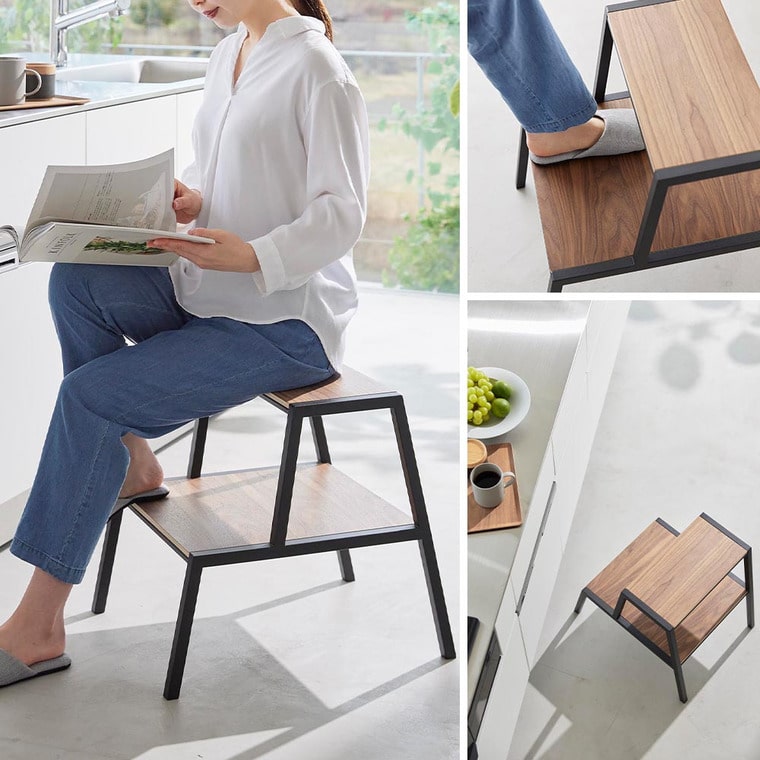 （土・日発送可） 踏み台 タワー 2段 山崎実業 公式 tower 1467 1468 ホワイト ブラック / 送料無料