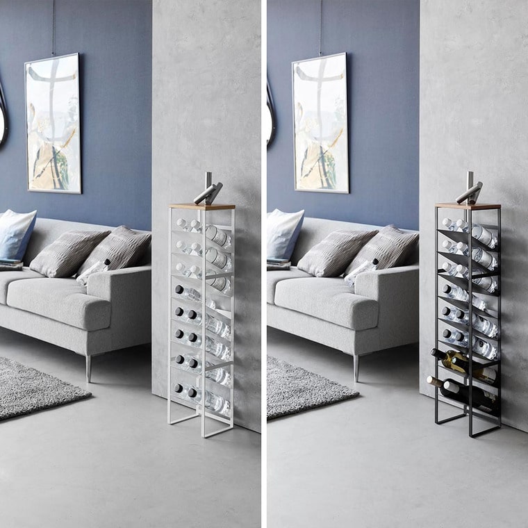 天板付きボトルストッカー タワー 8段 山崎実業 公式 tower 1491 1492 ホワイト ブラック 送料無料