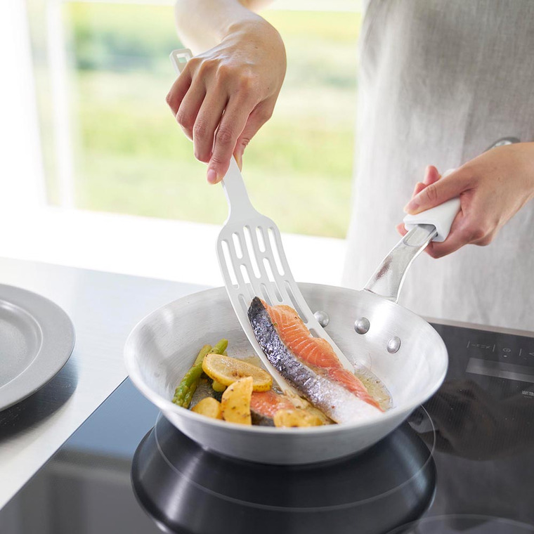 シリコーンハンドルロングターナー タワー 山崎実業 公式 tower 1501 1502 ホワイト ブラック