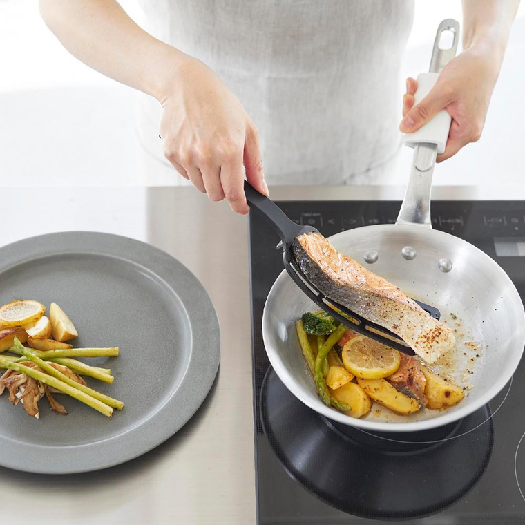 シリコーンハンドルロングターナー タワー 山崎実業 公式 tower 1501 1502 ホワイト ブラック