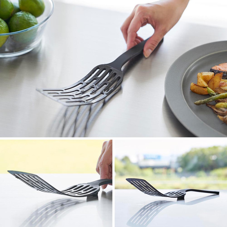 シリコーンハンドルロングターナー タワー 山崎実業 公式 tower 1501 1502 ホワイト ブラック