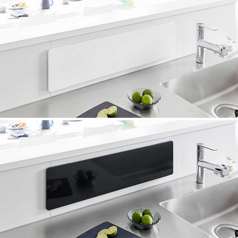 (土・日発送可) フィルムフックスチールパネル タワー ワイド 山崎実業 公式 tower 1512 1513 ホワイト ブラック / 幅80cm フック付き 送料無料