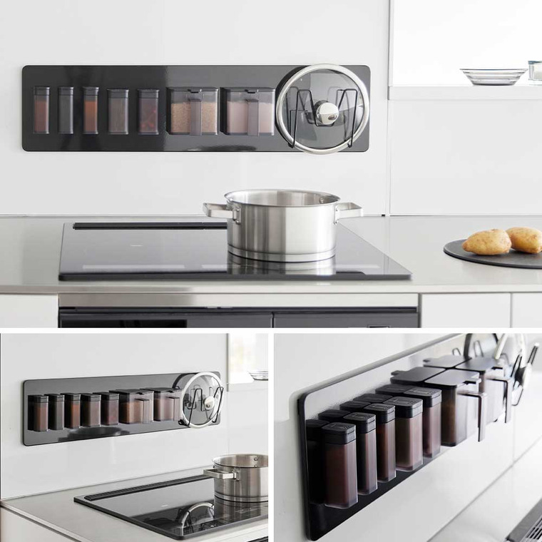 (土・日発送可) フィルムフックスチールパネル タワー ワイド 山崎実業 公式 tower 1512 1513 ホワイト ブラック / 幅80cm フック付き 送料無料