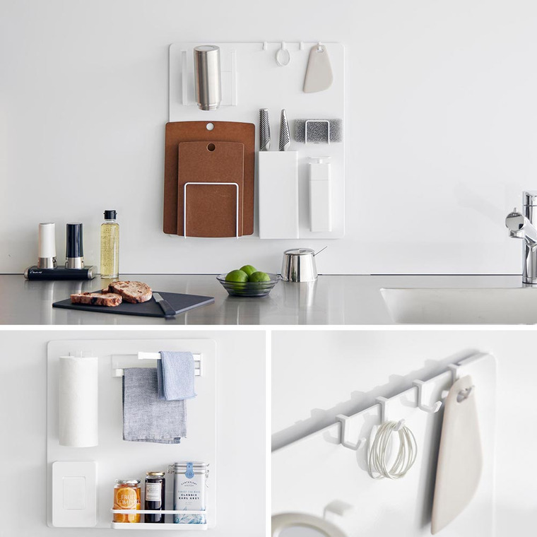 (土・日発送可) フィルムフックスチールパネル タワー 山崎実業 公式 tower 1514 1515 ホワイト ブラック / 幅45cm 高さ50cm 送料無料