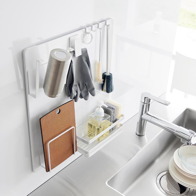 (土・日発送可) フィルムフックスチールパネル タワー 山崎実業 公式 tower 1514 1515 ホワイト ブラック / 幅45cm 高さ50cm 送料無料