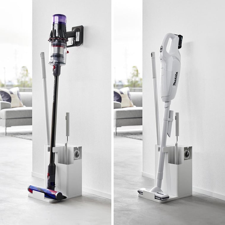 スティッククリーナー&ツールオーガナイザー タワー 山崎実業 公式 tower 1553 1554 ホワイト ブラック 送料無料