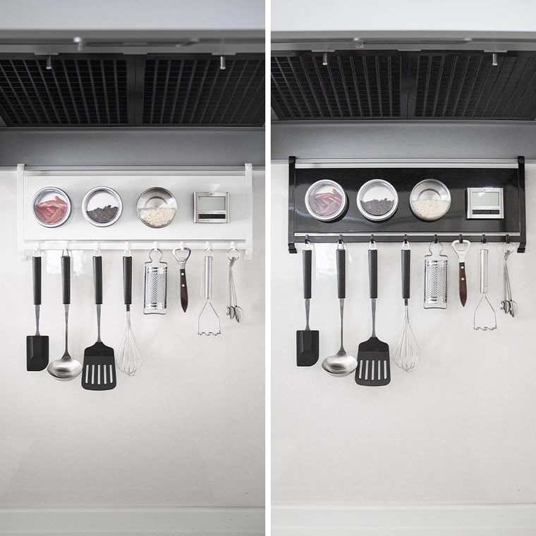 （土・日発送可） レンジフードスチールパネル&フック タワー 山崎実業 公式 tower ホワイト ブラック 1733 1734 送料無料