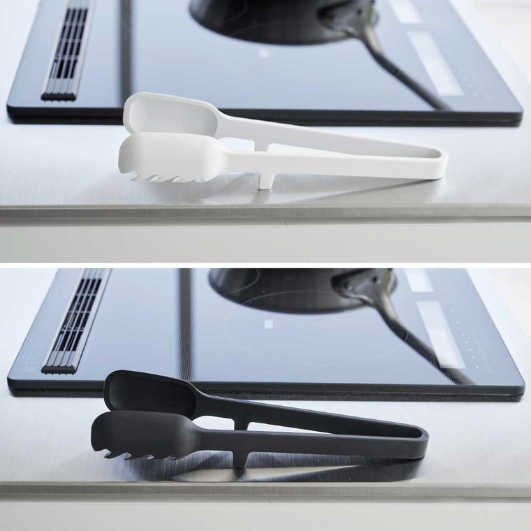 （土・日発送可） シリコーン調理トング タワー 山崎実業 公式 tower 1775 1776 ホワイト ブラック / 耐熱 直置き 食洗機対応