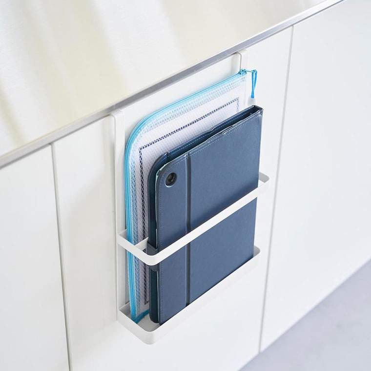 （土・日発送可） 引っ掛け宿題&タブレットPCラック タワー 山崎実業 公式 tower 1785 1786 ホワイト ブラック 送料無料