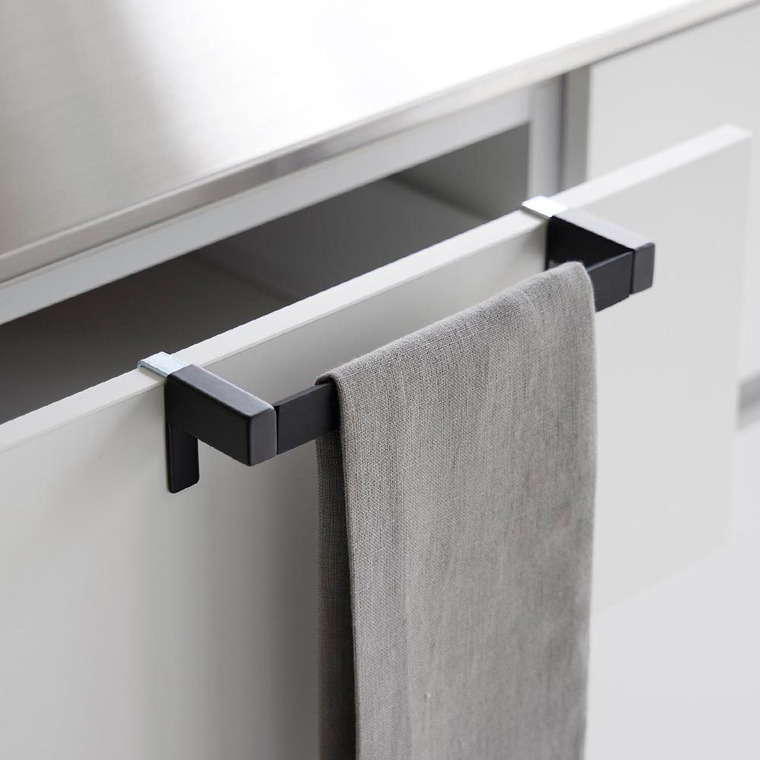 （土・日発送可） 滑り落ち防止キッチンタオルハンガーバー タワー 山崎実業 公式 tower 1808 1809 ホワイト ブラック