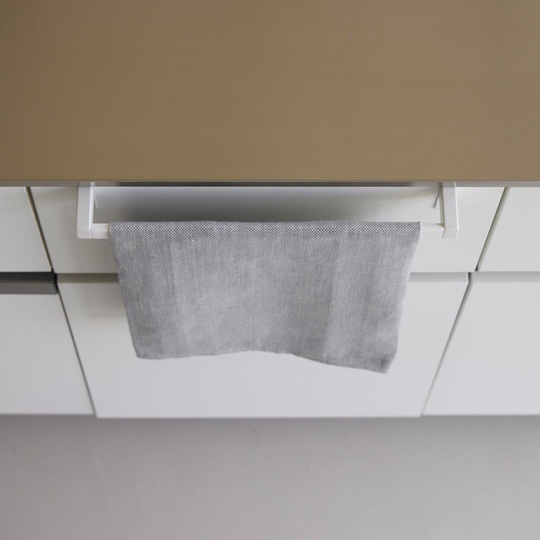 （土・日発送可） 滑り落ち防止キッチンタオルハンガーバー タワー ワイド 山崎実業 公式 tower 1810 1811 ホワイト ブラック 送料無料