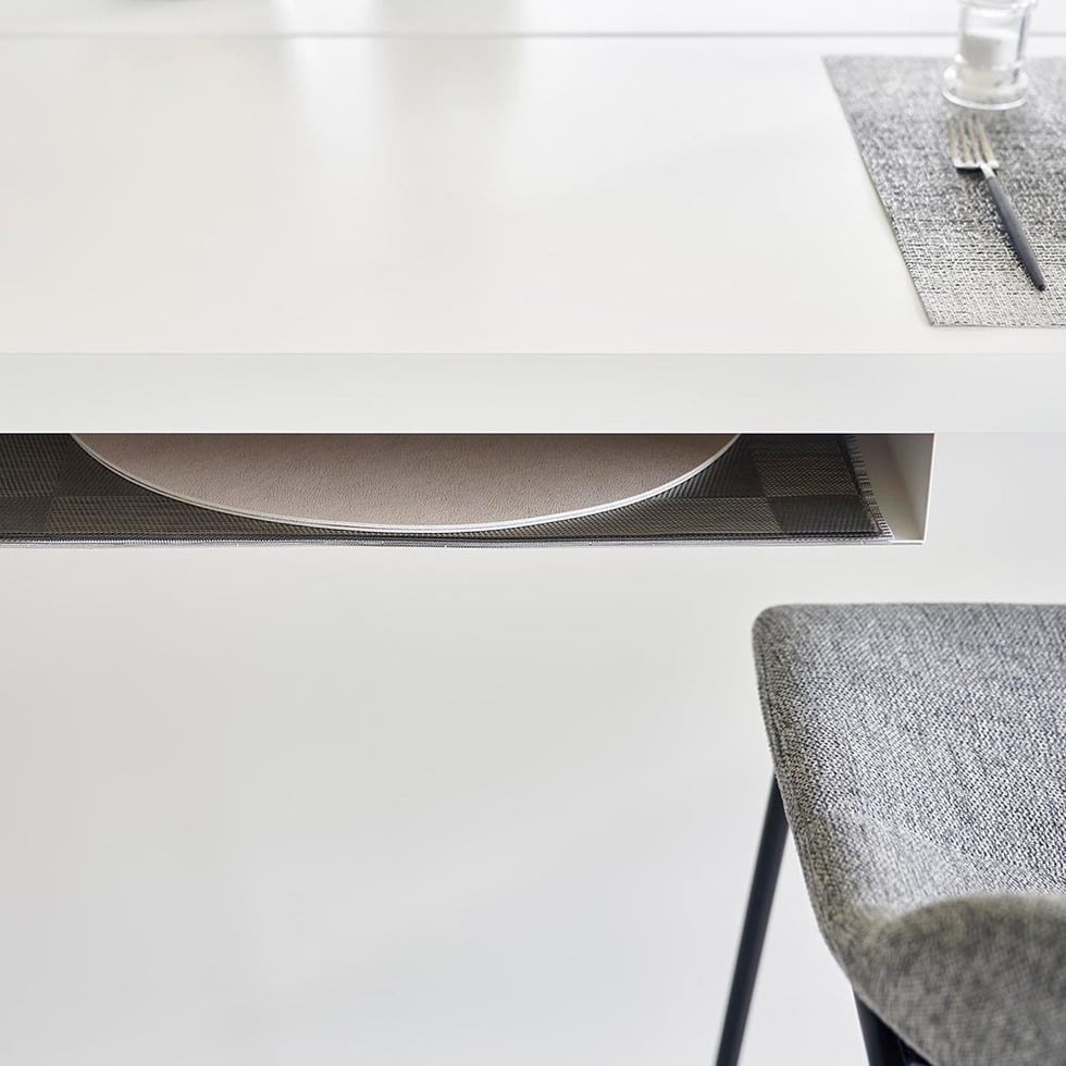 テーブル下ランチョンマット収納ラック タワー 山崎実業 公式 tower 1873 1874 ホワイト ブラック 送料無料