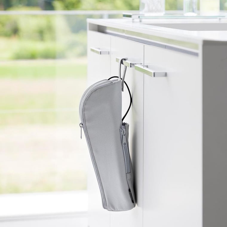 （土・日発送可） 耐熱ヘアーアイロンポーチ タワー M 山崎実業 公式 tower 1381 1382 ライトグレー ブラック 送料無料