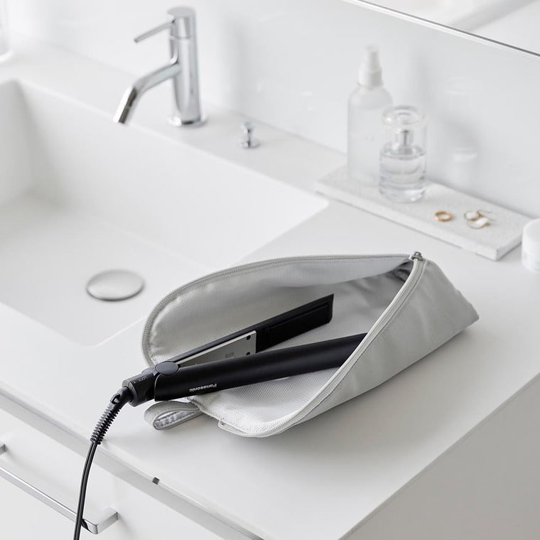 （土・日発送可） 耐熱ヘアーアイロンポーチ タワー M 山崎実業 公式 tower 1381 1382 ライトグレー ブラック 送料無料