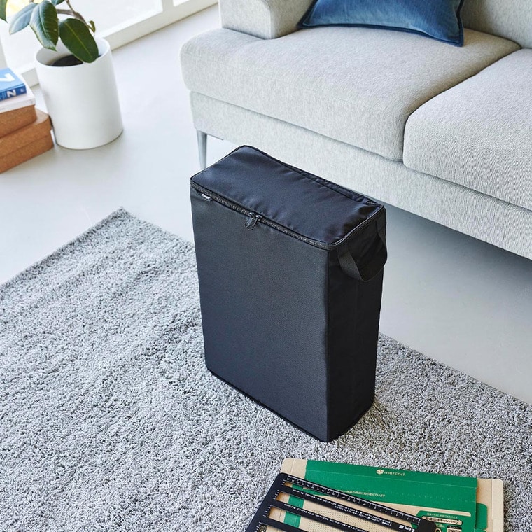 （土・日発送可） フリマ梱包資材収納ボックス タワー 山崎実業 公式 tower 4781 4782 ライトグレー ブラック 送料無料