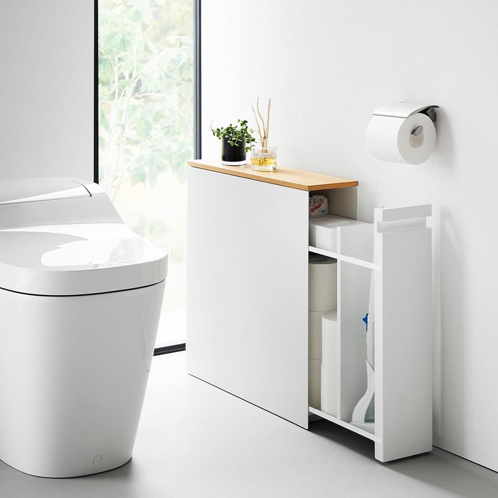 隠せるトイレ引き出し収納 タワー 山崎実業 公式 tower 1426 1427 ホワイト ブラック 送料無料