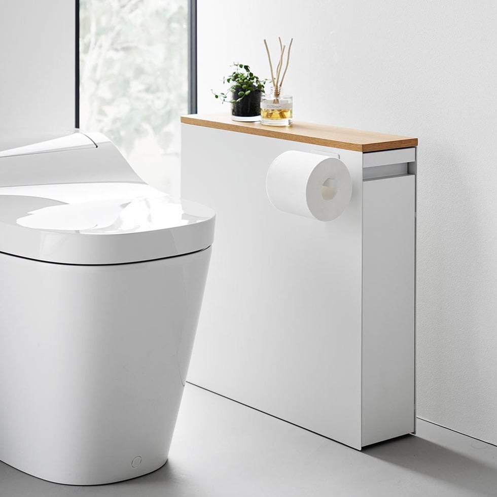 隠せるトイレ引き出し収納 タワー 山崎実業 公式 tower 1426 1427 ホワイト ブラック 送料無料