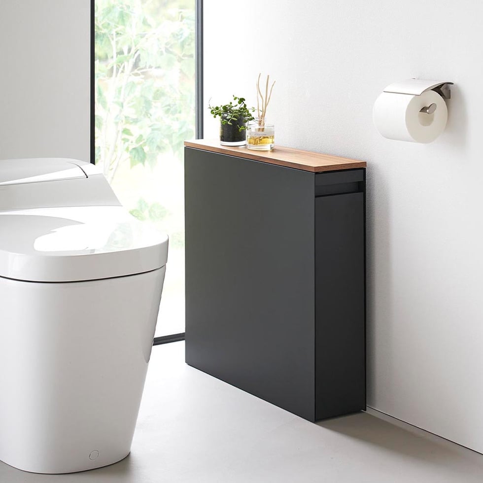 隠せるトイレ引き出し収納 タワー 山崎実業 公式 tower 1426 1427 ホワイト ブラック 送料無料