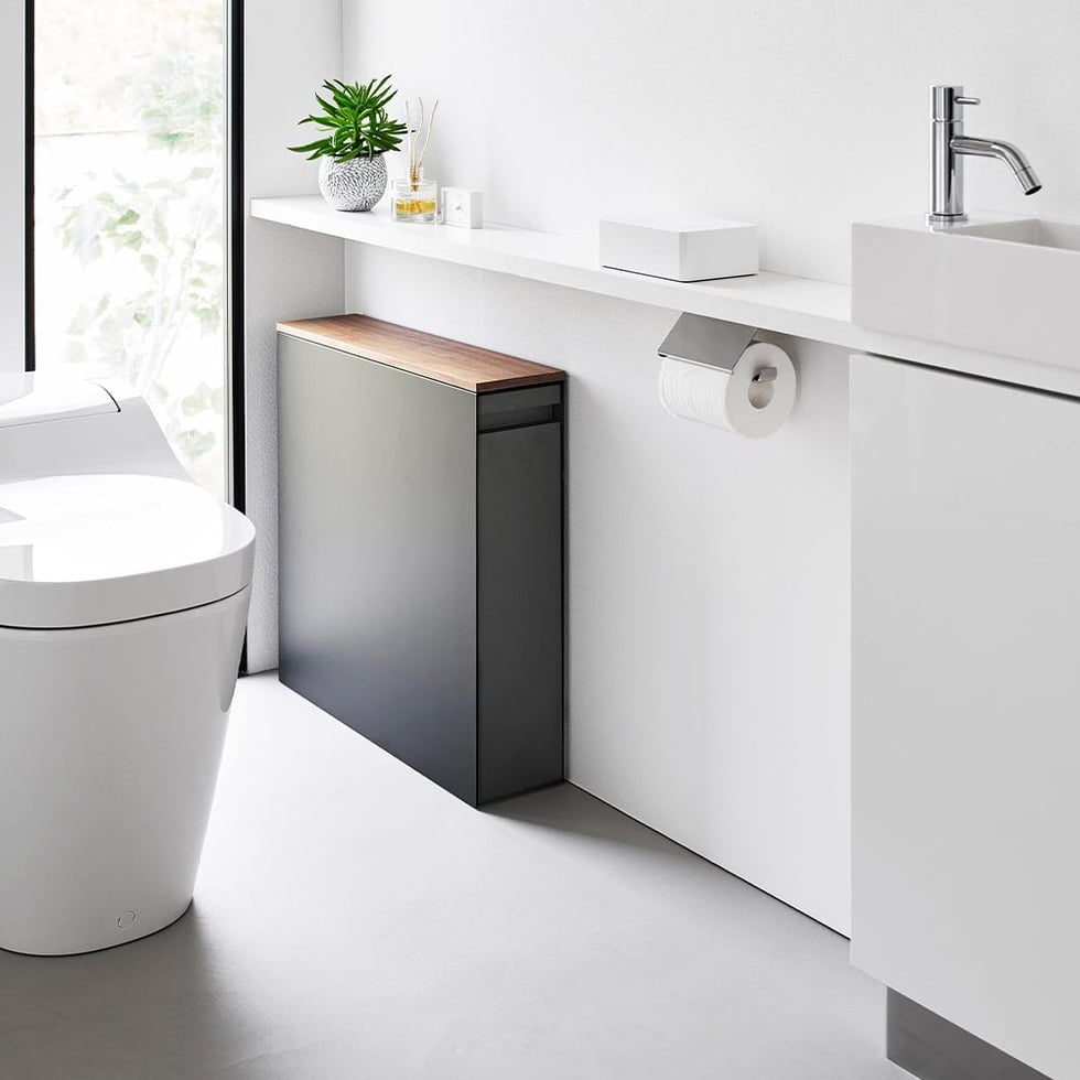 隠せるトイレ引き出し収納 タワー 山崎実業 公式 tower 1426 1427 ホワイト ブラック 送料無料