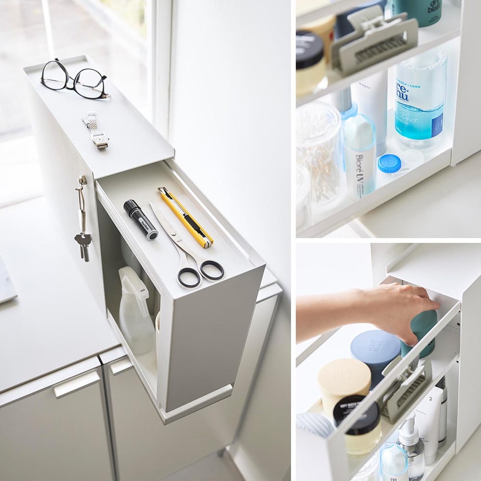 隠せる引き出し収納 タワー 山崎実業 公式 tower 1428 1429 ホワイト ブラック 送料無料