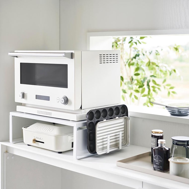 オーブンレンジラック タワー 山崎実業 公式 tower 1442 1443 ホワイト ブラック 送料無料