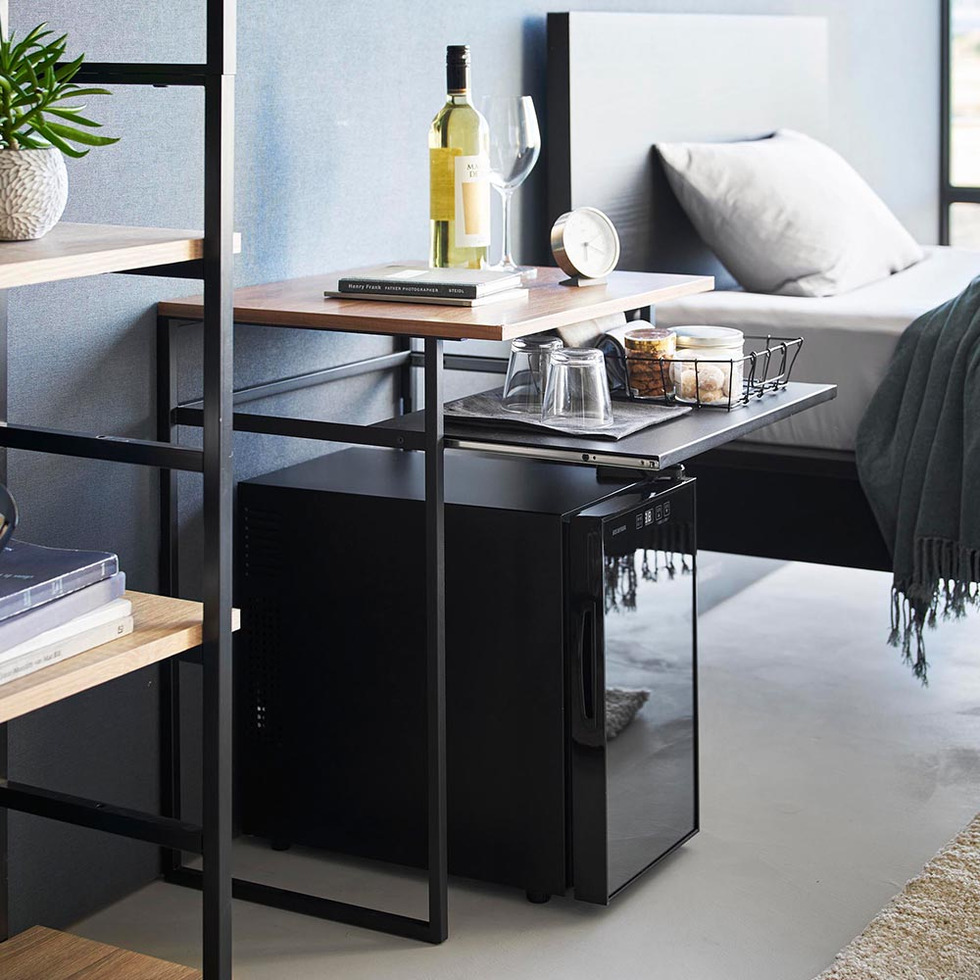 引き出し付き冷蔵庫上ラック タワー 45L用 山崎実業 tower 1487 1488 ホワイト ブラック 送料無料