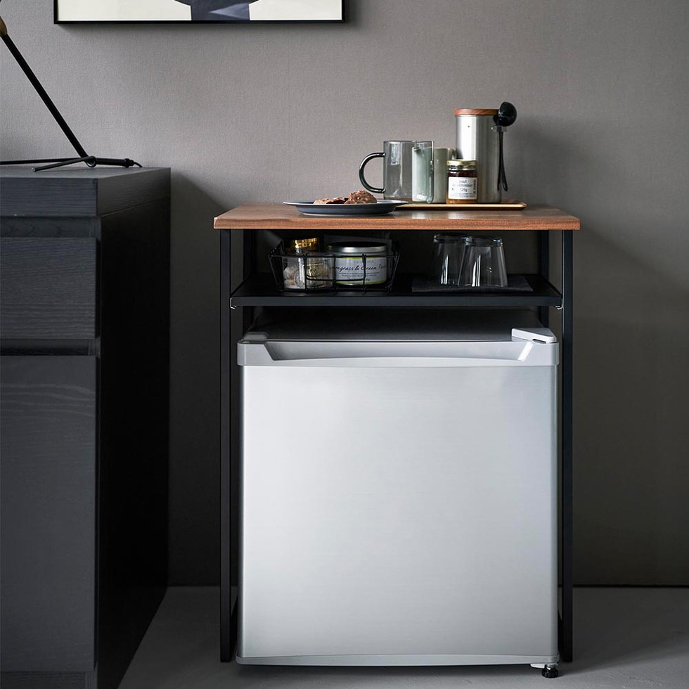 引き出し付き冷蔵庫上ラック タワー 45L用 山崎実業 tower 1487 1488 ホワイト ブラック 送料無料