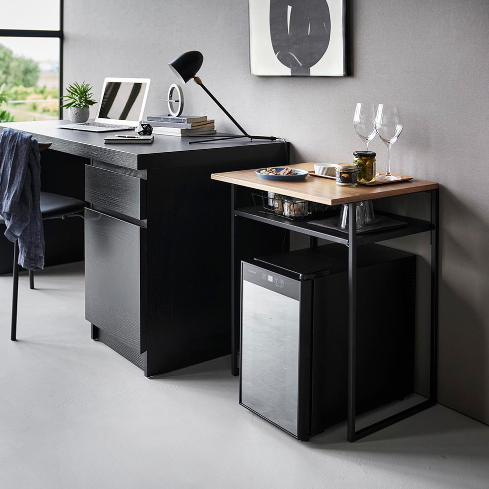 引き出し付き冷蔵庫上ラック タワー 45L用 山崎実業 tower 1487 1488 ホワイト ブラック 送料無料