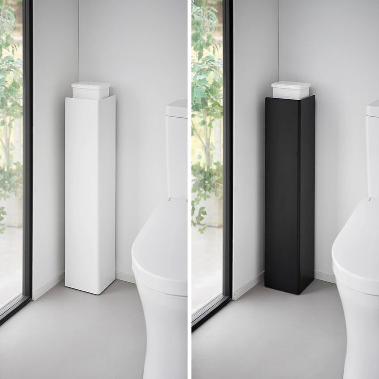 キャスター付きスリムトイレラック タワー 山崎実業 公式 tower 1489 1490 ホワイト ブラック 送料無料