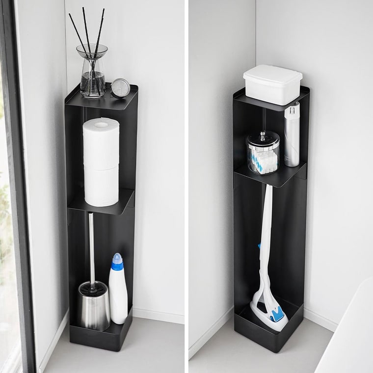 キャスター付きスリムトイレラック タワー 山崎実業 公式 tower 1489 1490 ホワイト ブラック 送料無料