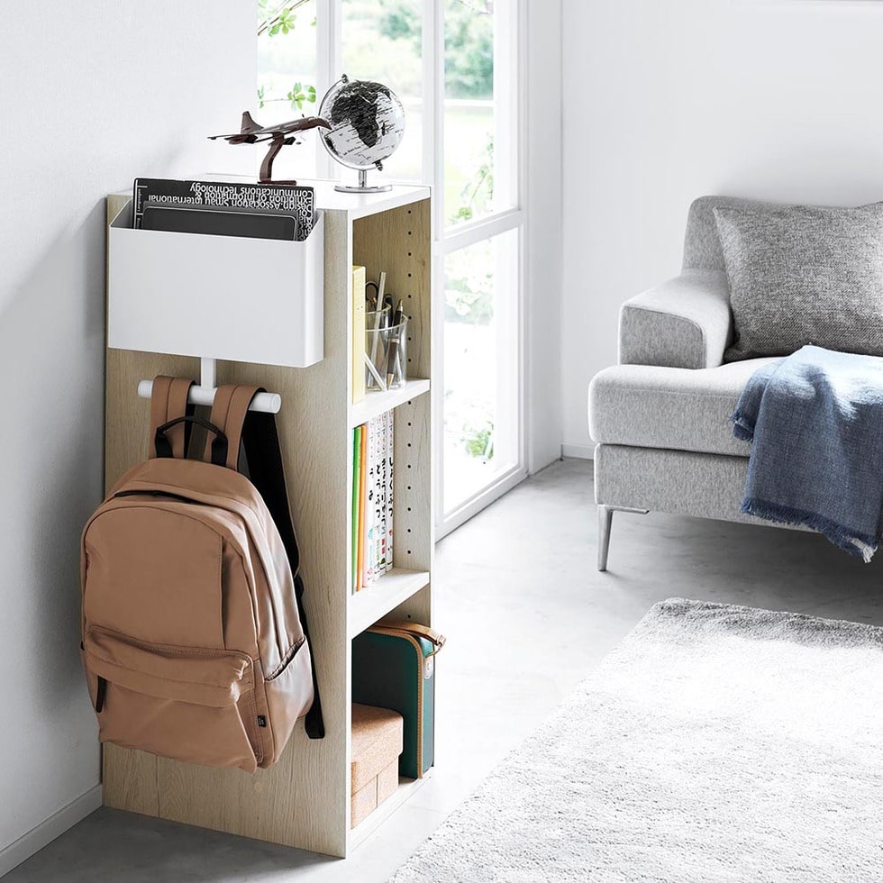 ウォールファイルボックス&ランドセルハンガー タワー 石こうボード壁対応 山崎実業 公式 tower 1865 1866 ホワイト ブラック 送料無料