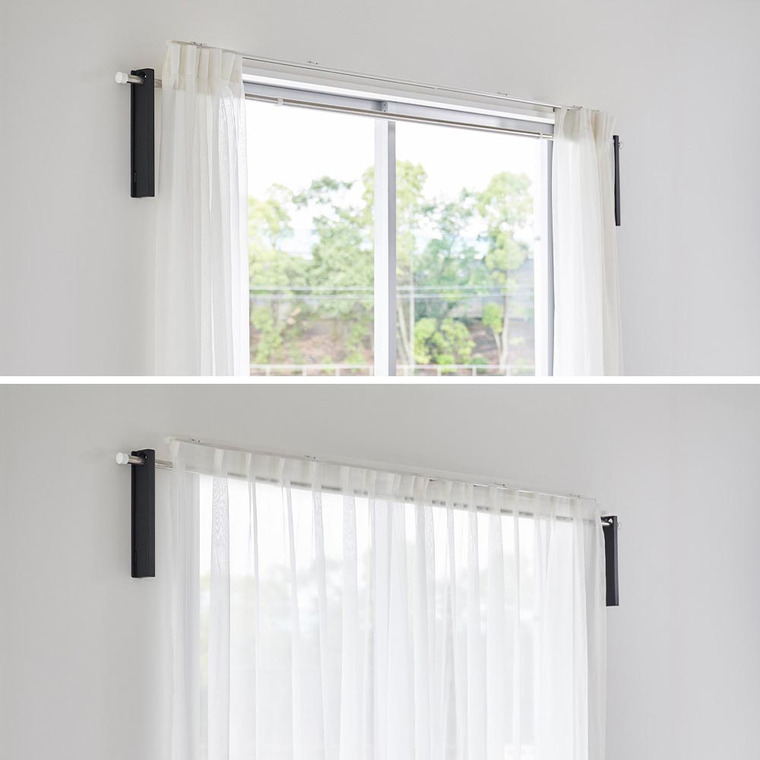 ウォール折り畳み物干し竿ホルダー タワー 2個組 石こうボード壁対応 山崎実業 公式 tower 1921 1922 ホワイト ブラック 送料無料