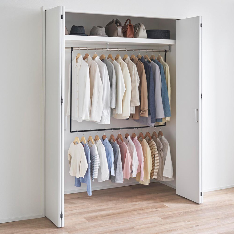 折り畳み伸縮物干し2段ハンガー タワー 山崎実業 公式 tower 1291 1292 ホワイト ブラック 送料無料