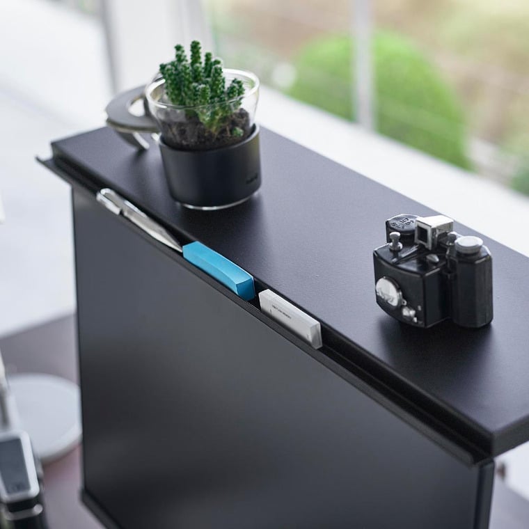 モニター上下ラック タワー 2段 山崎実業 公式 tower 1302 1303 ホワイト ブラック / パソコンラック 送料無料