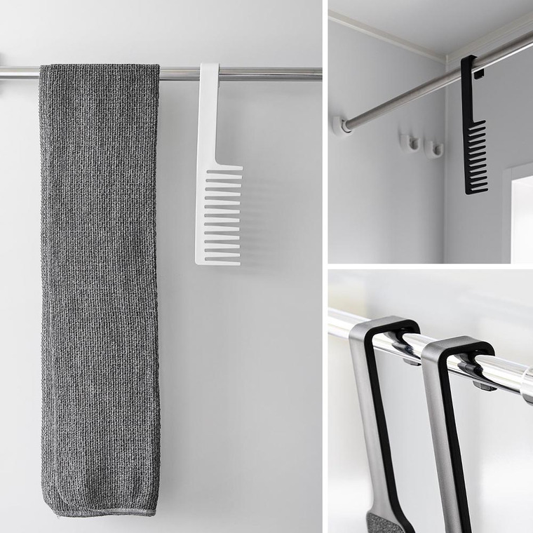 マグネットトリートメントヘアーコーム タワー 山崎実業 tower 1304 1305 ホワイト ブラック